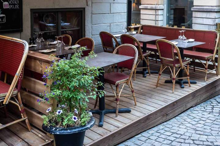 Repas en terrasse Chagny